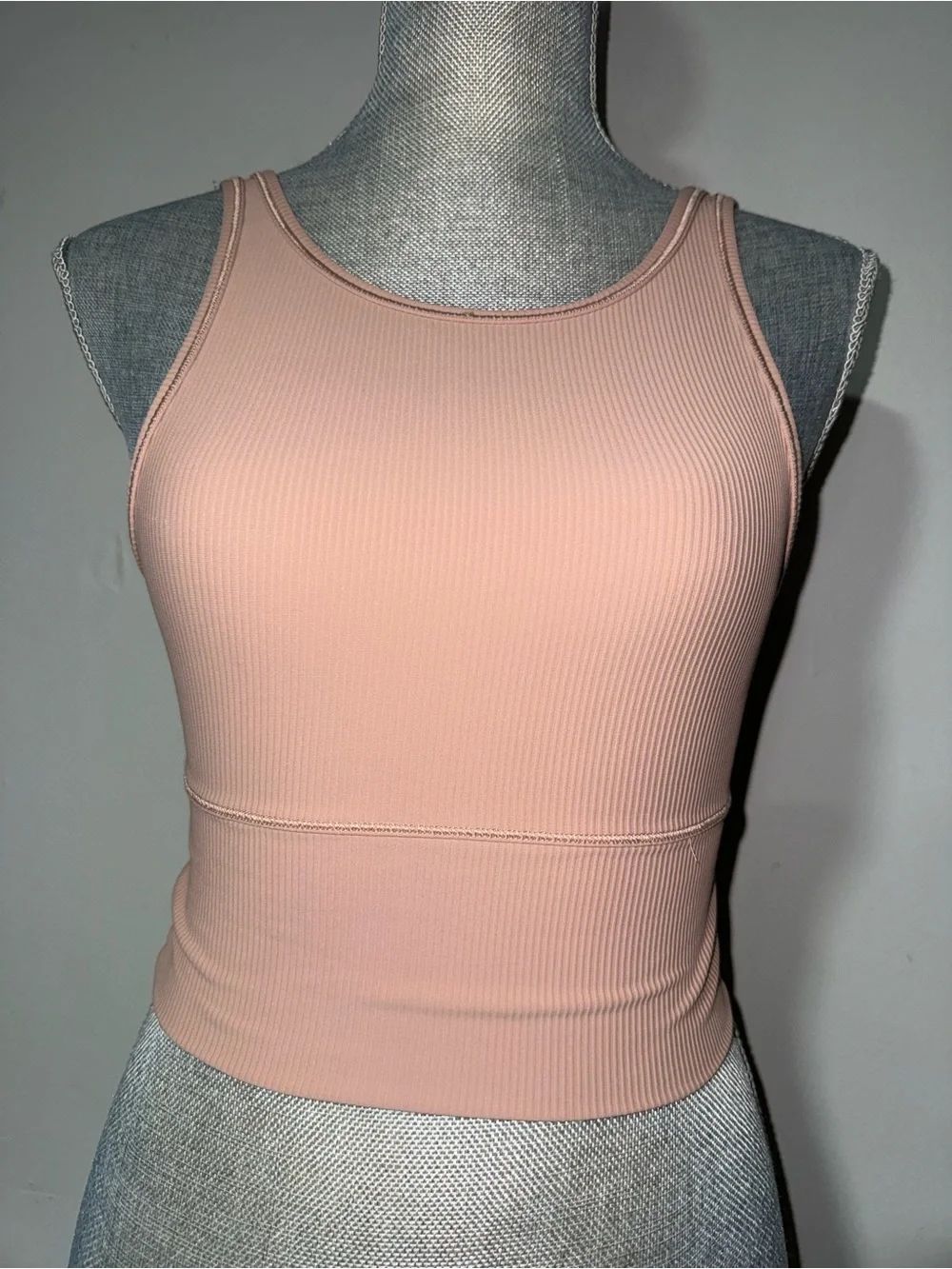 Lululemon Ribbed Tank Crop Top - Blush Pink